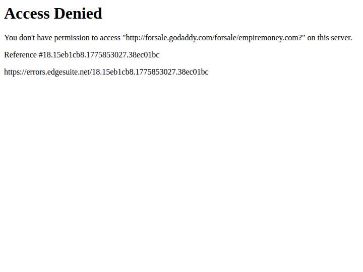 EmpireMoney website preview