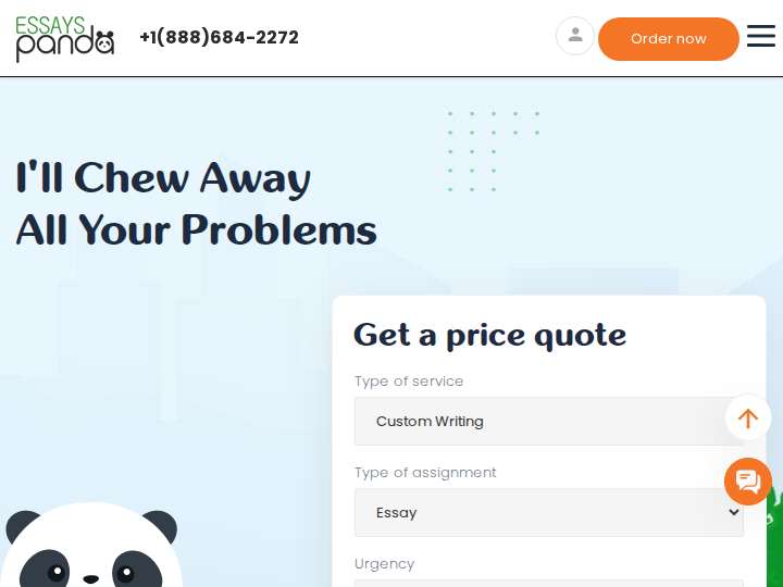 Essays-Panda website preview