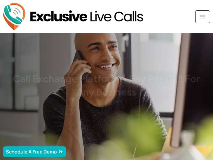 Exclusive Live Calls website preview