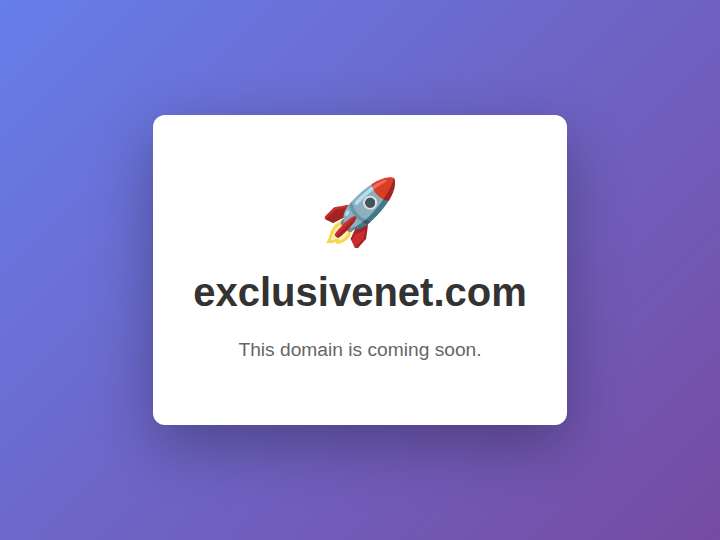 ExclusiveNet website preview