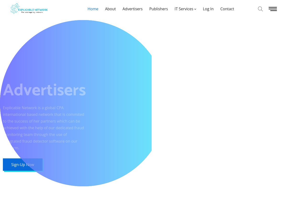 Explicable Network website preview