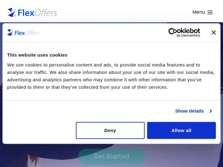 FlexOffers website preview