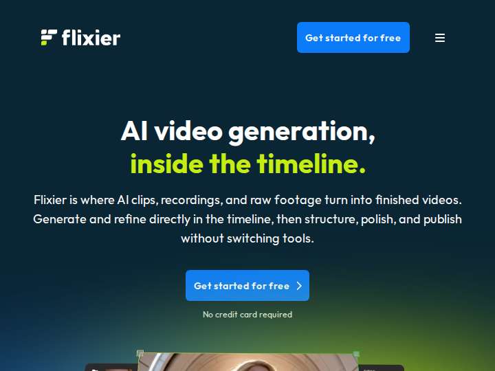Flixier website preview