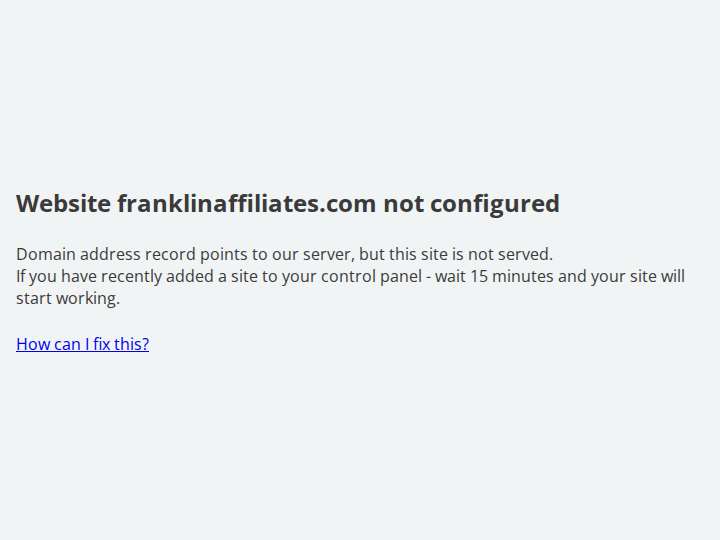 Franklin Affiliates website preview
