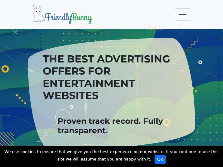 FriendlyBunny website preview