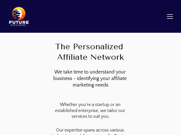 Future Affiliates website preview