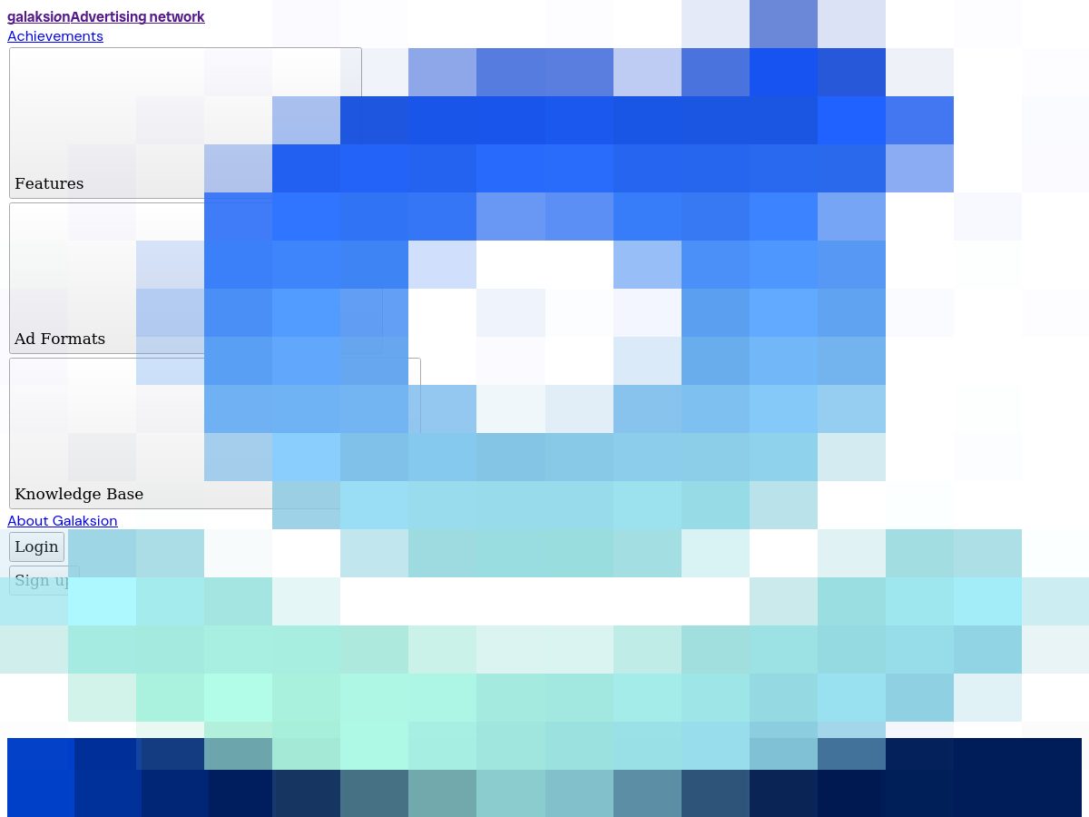 Galaksion website preview