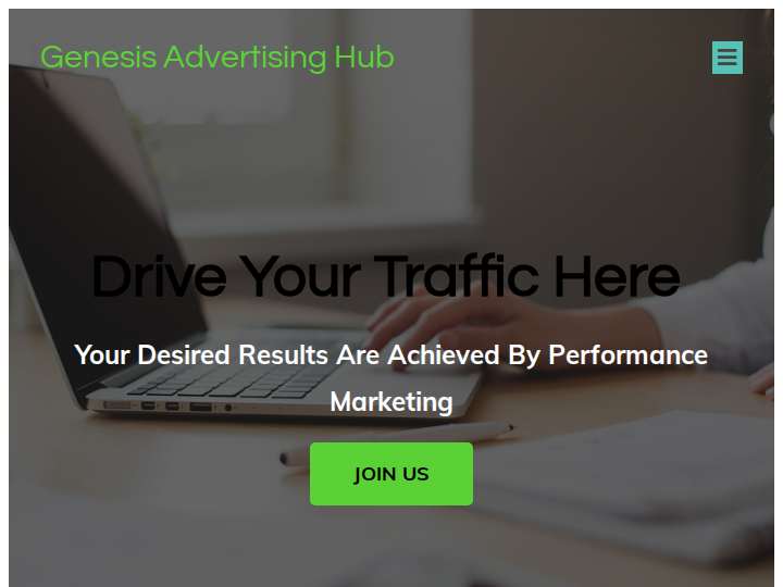 Genesis Advertising Hub website preview