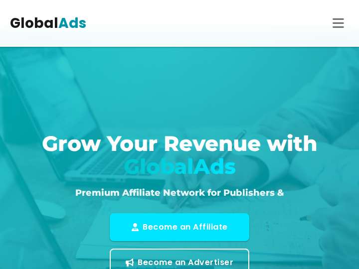 Global Ads website preview