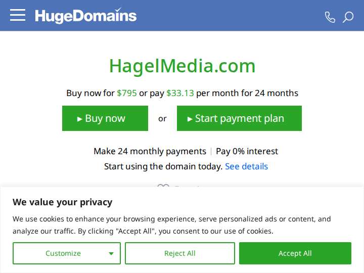Hagel Media website preview