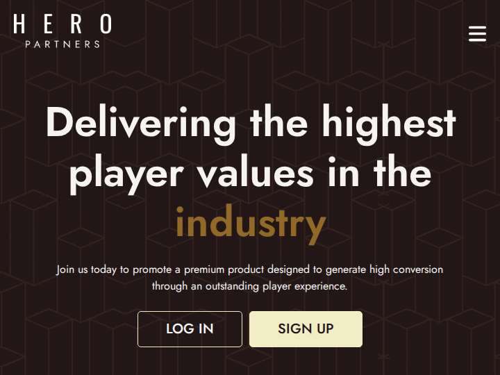 Hero Affiliates website preview