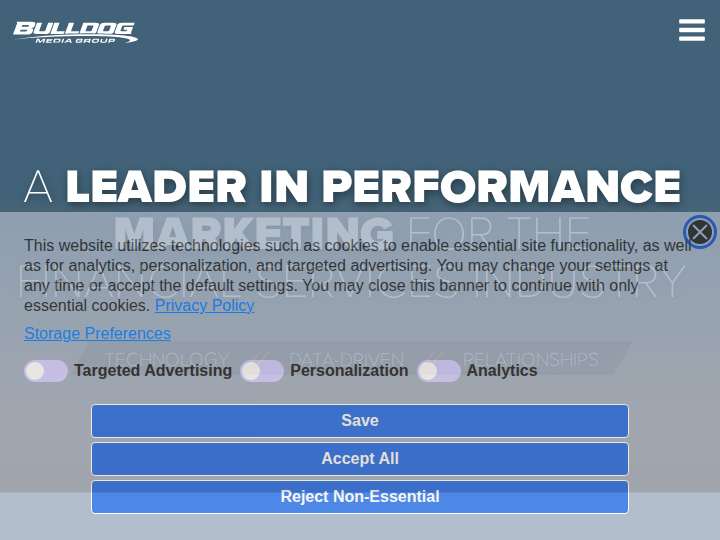 iCommissions website preview