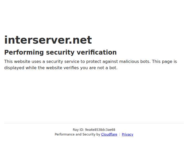 InterServer website preview