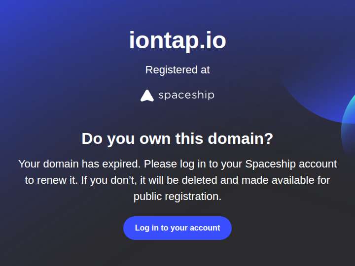 Iontap website preview