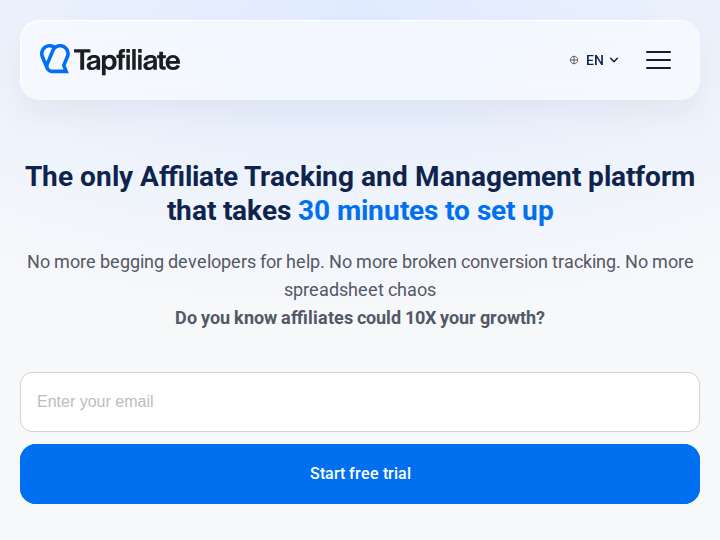 Joint Comments Affiliate Program website preview