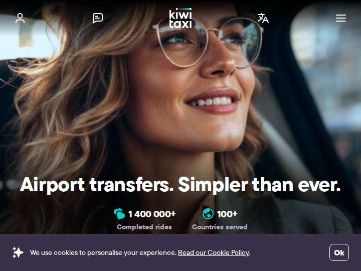 Kiwitaxi Affiliate Program website preview