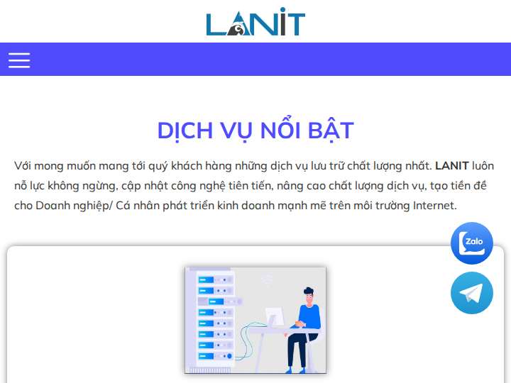 LANIT Affiliate Program website preview