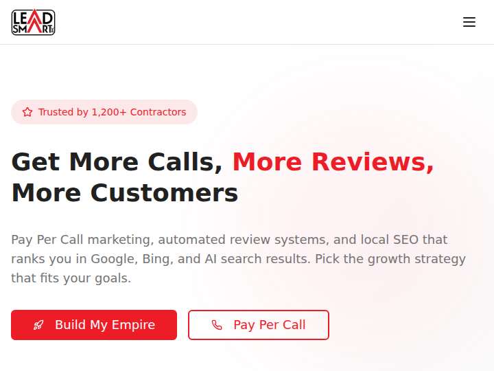 Lead Smart website preview