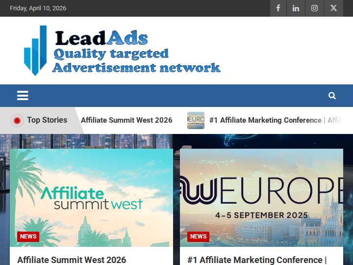 LeadAds website preview