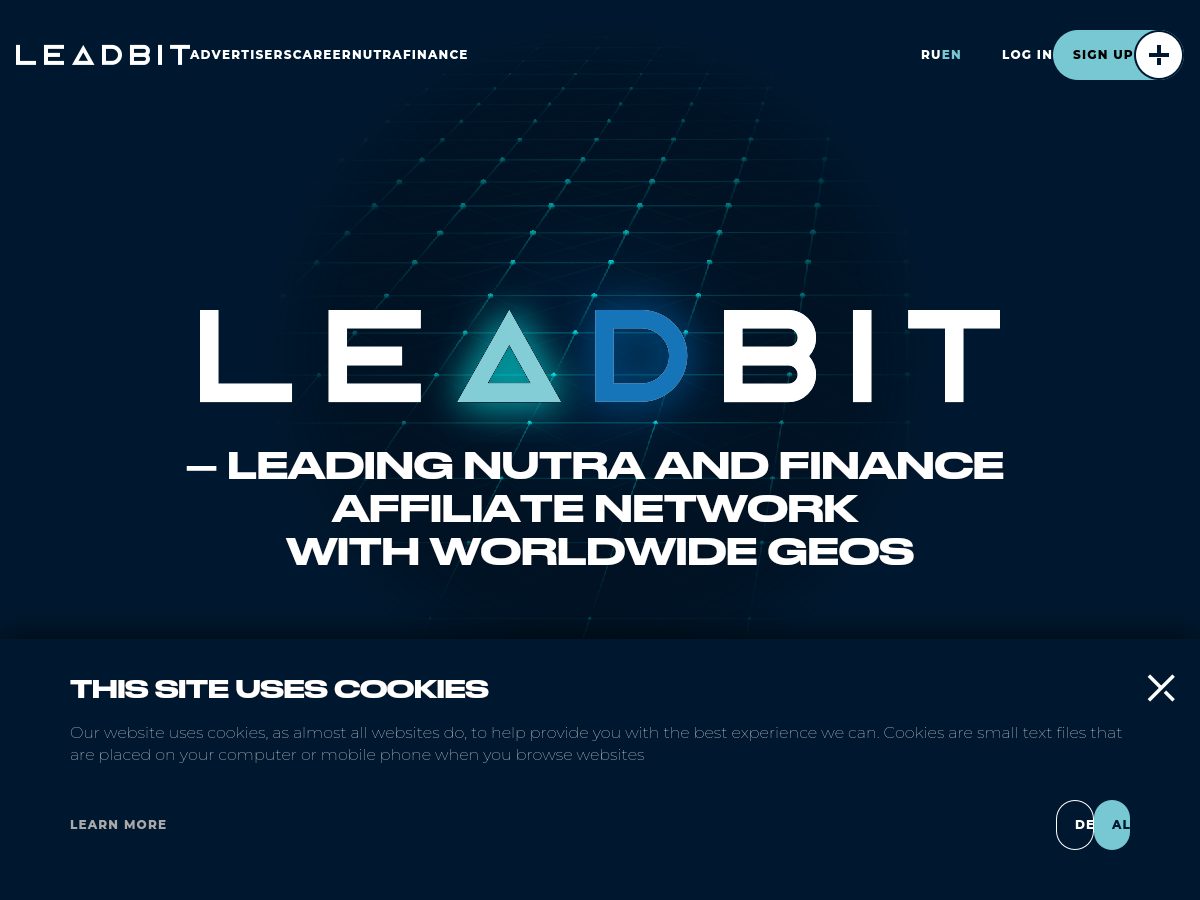 Leadbit website preview