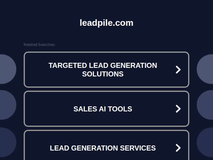 LeadPile website preview