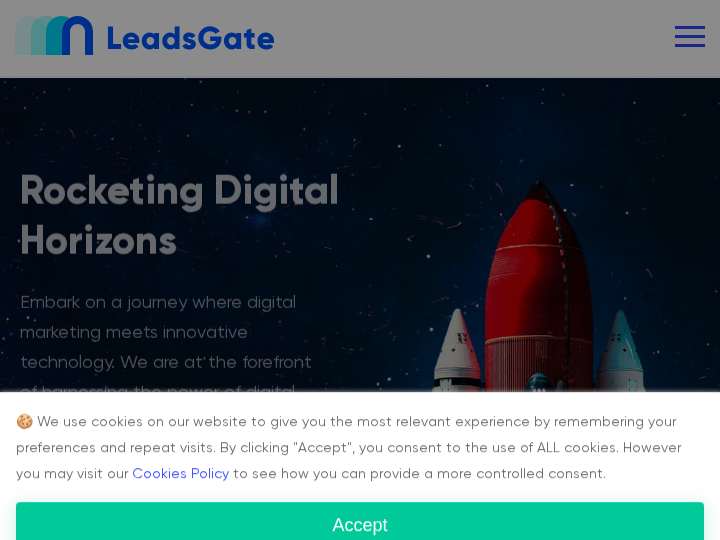 LeadsGate website preview