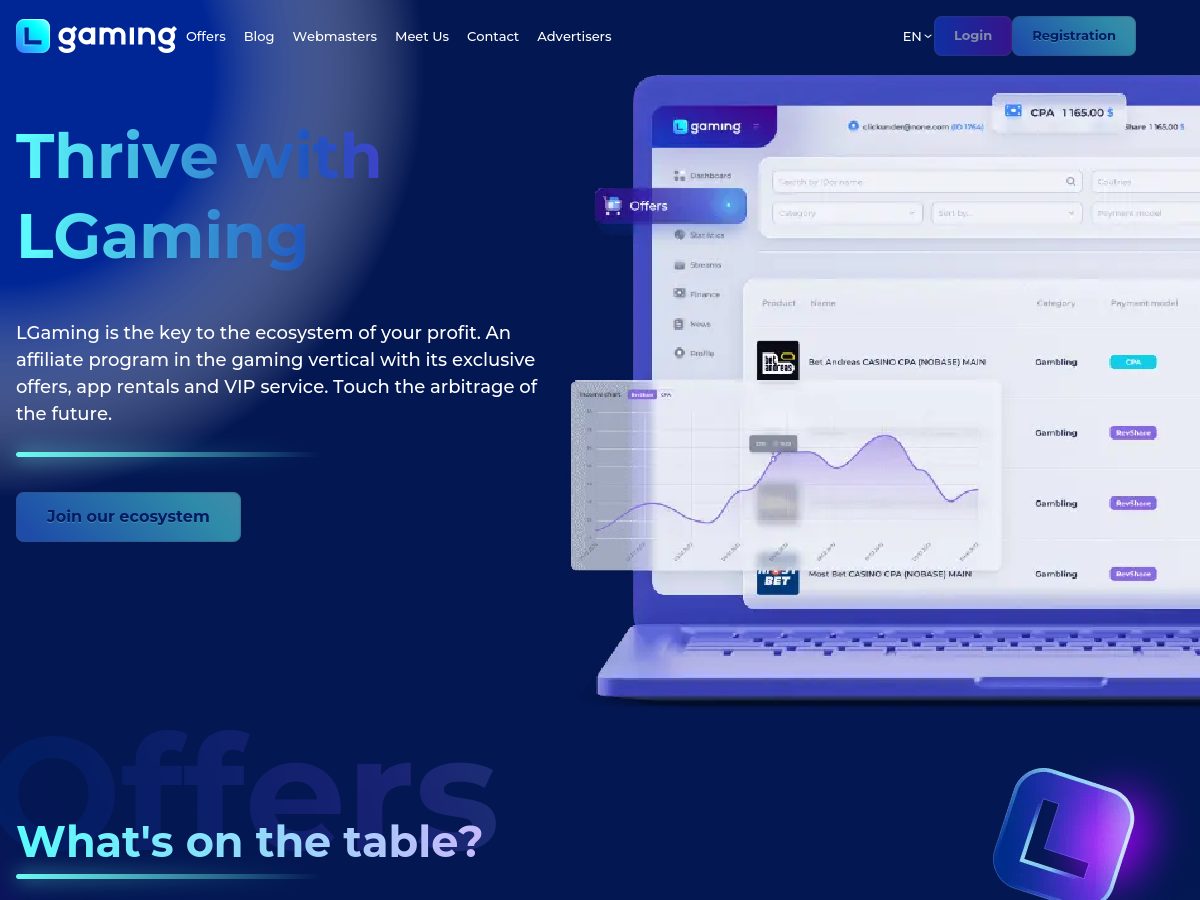LGaming website preview