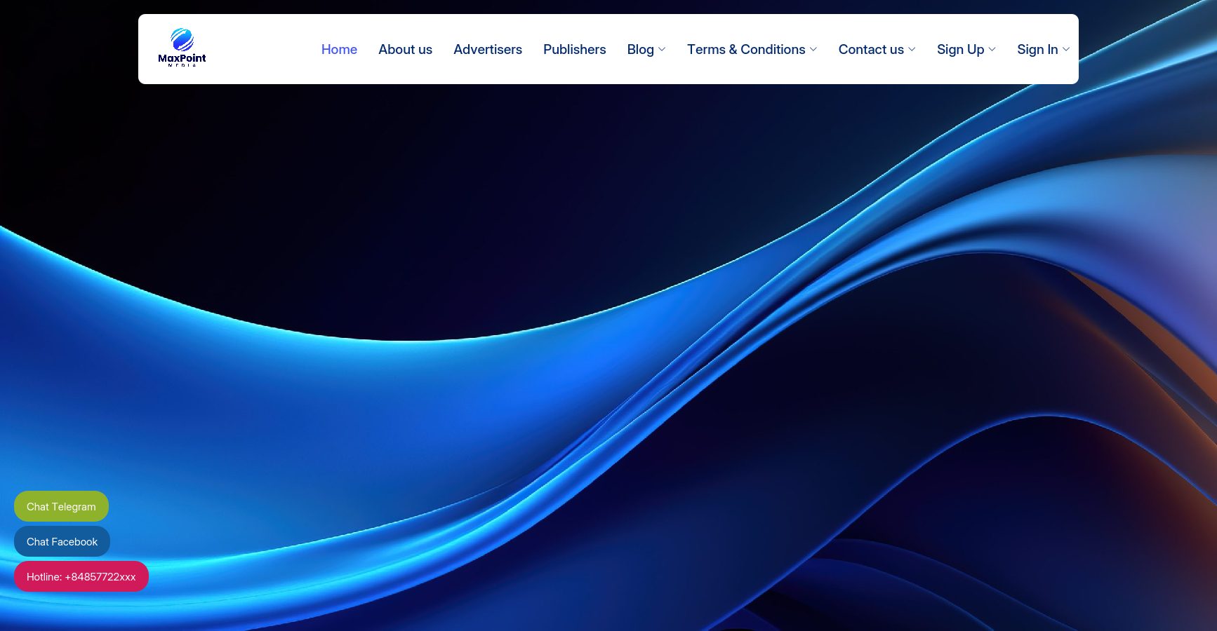 Maxpoint Media website preview