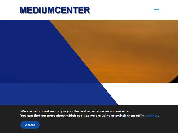 Mediumcenter website preview