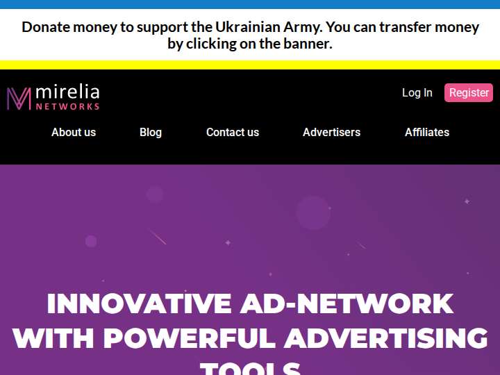 Mirelia Networks website preview