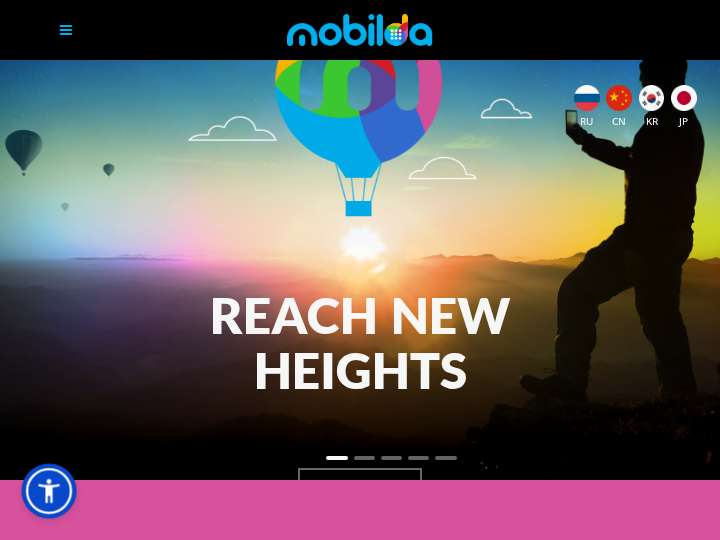 Mobilda website preview