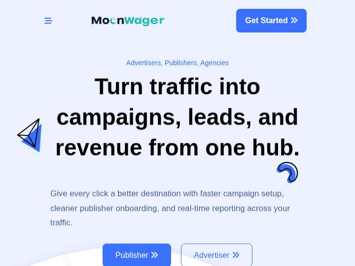 MoonWager website preview