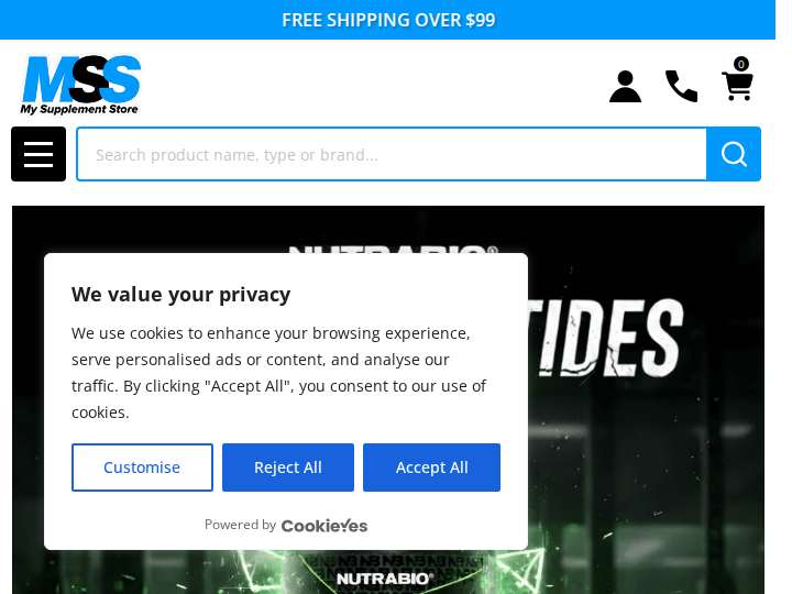 My Supplement Store website preview