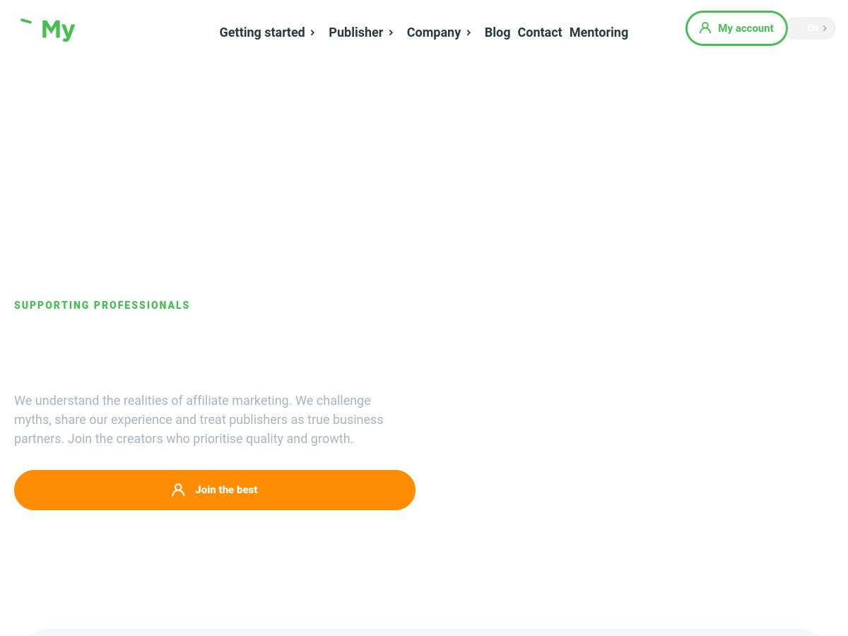 MyLead website preview