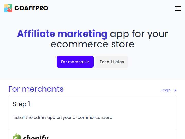 Nomadex Affiliate Program website preview