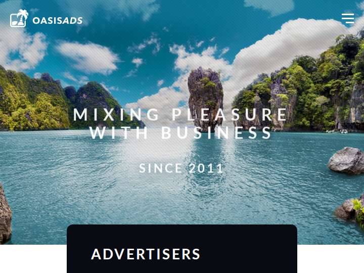 Oasis Ads Media website preview