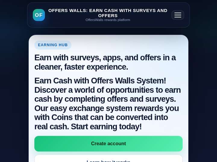 Offers Walls website preview