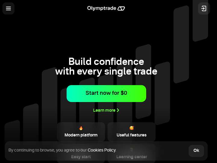Olymp Trade Affiliate Program website preview