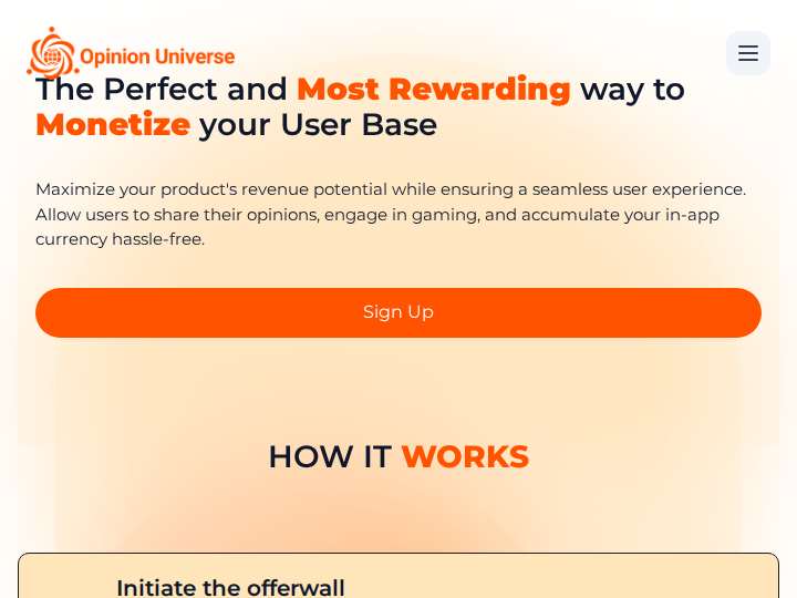 Opinion Universe website preview