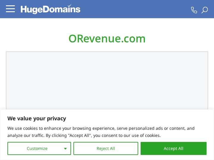 Orevenue website preview