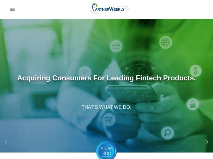 PartnerWeekly website preview