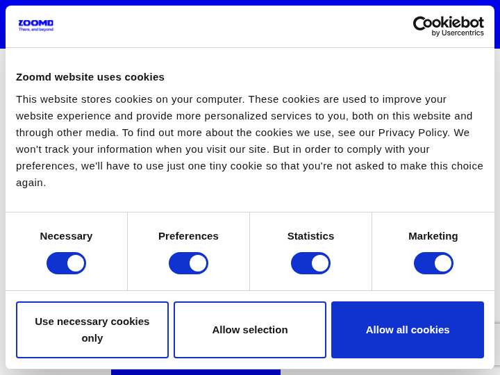 Performance Revenues website preview