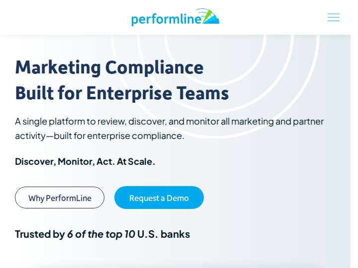 PerformLine website preview
