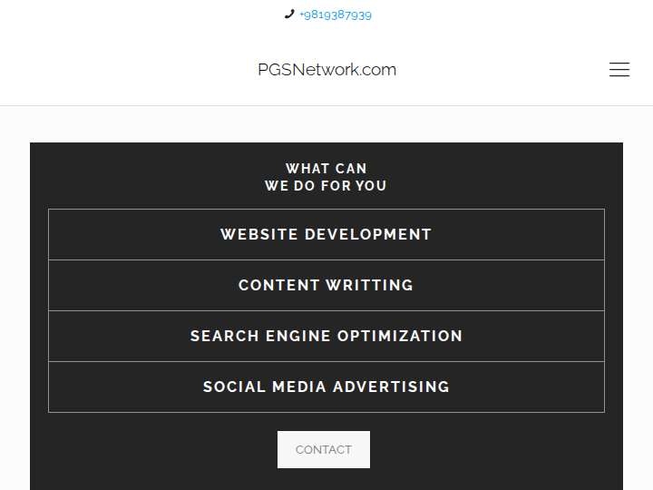 PGS Network website preview