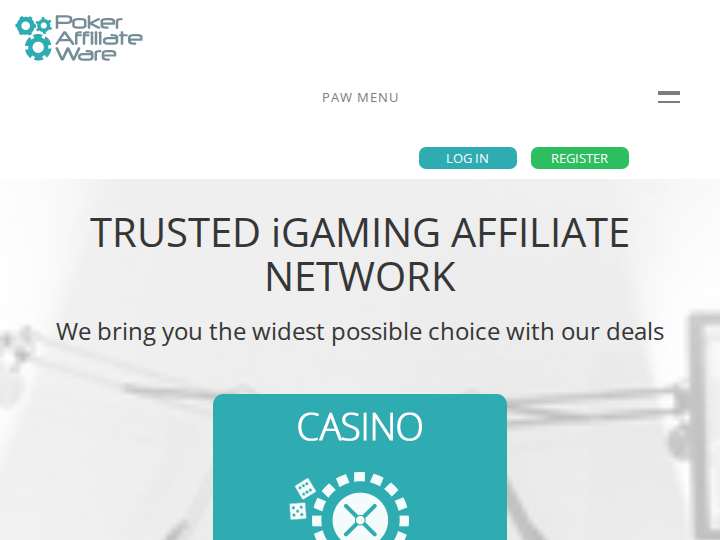 PokerAffiliateWare website preview