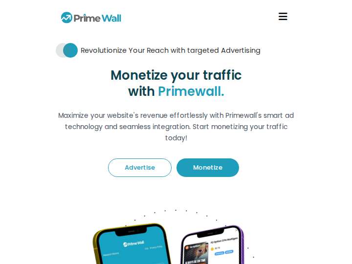 Prime Wall website preview