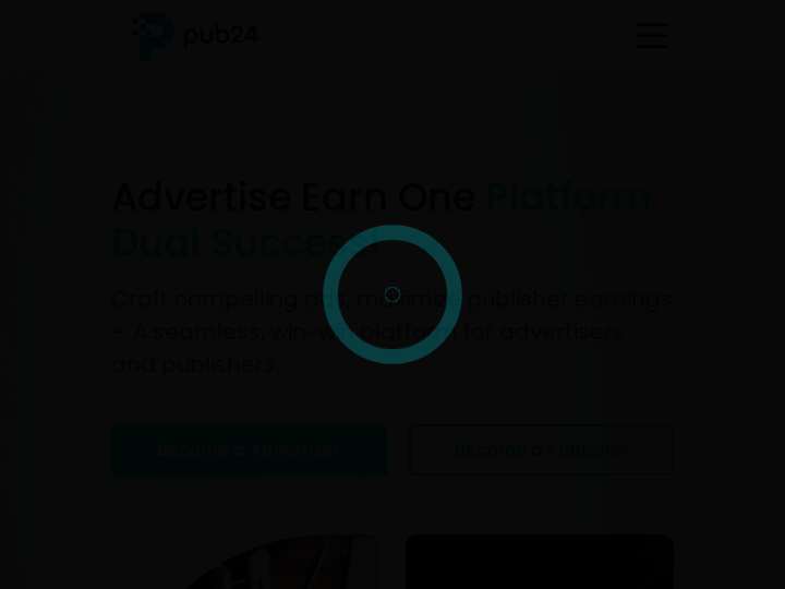 Pub24 Media website preview