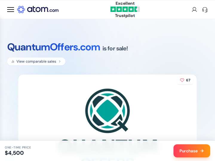 Quantum Offers website preview
