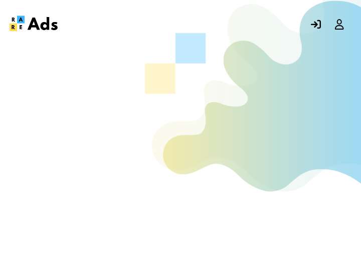 Rare Ads website preview