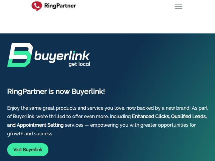 Ring Partner website preview